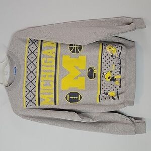 University of Michigan Champion Eco Fleece Crew neck Holiday Sweatshirt small